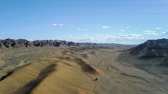 Rastplatz in der Wüste Gobi